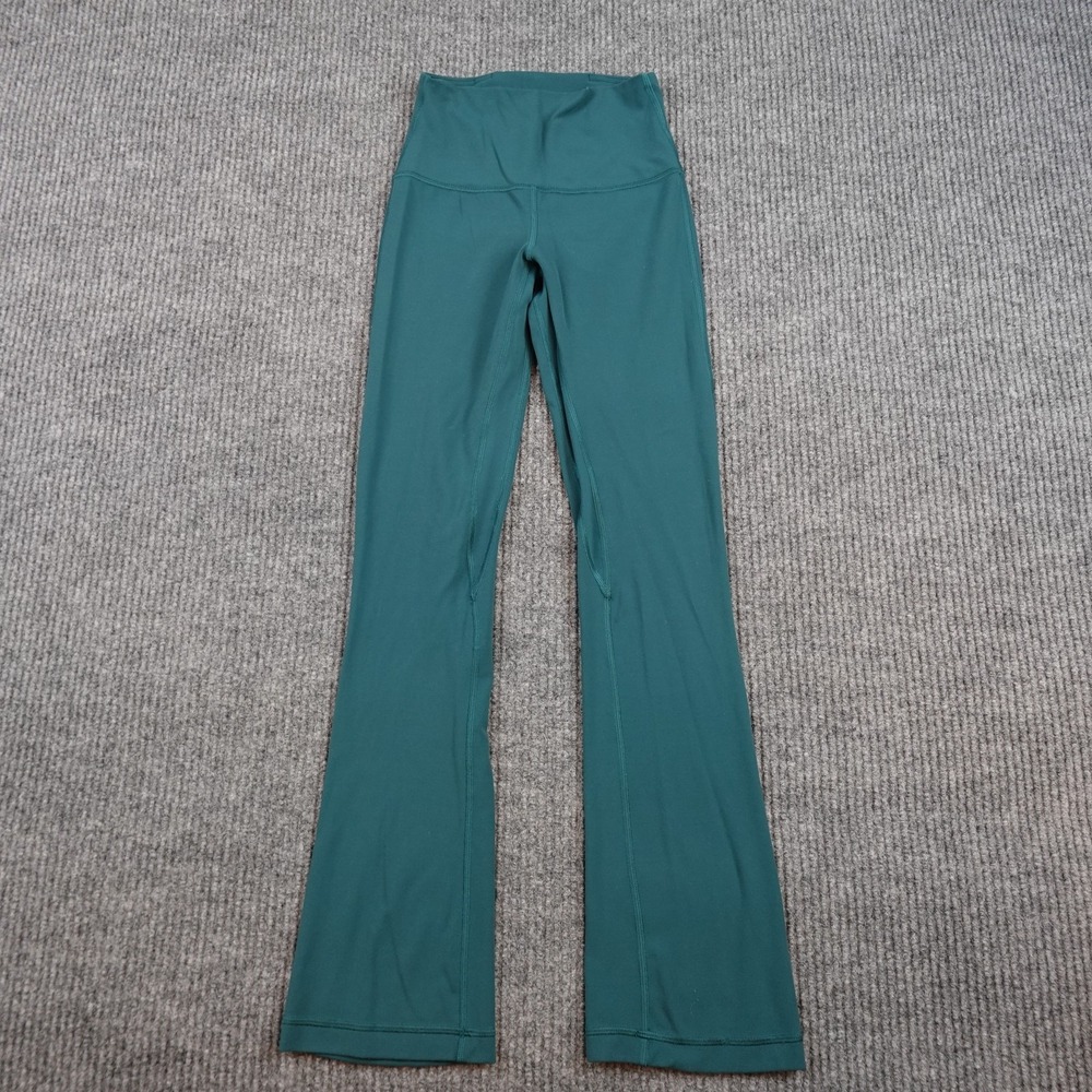 Lululemon Align High Rise Mini Flare Leggings Womens 2 Green W5FCHS